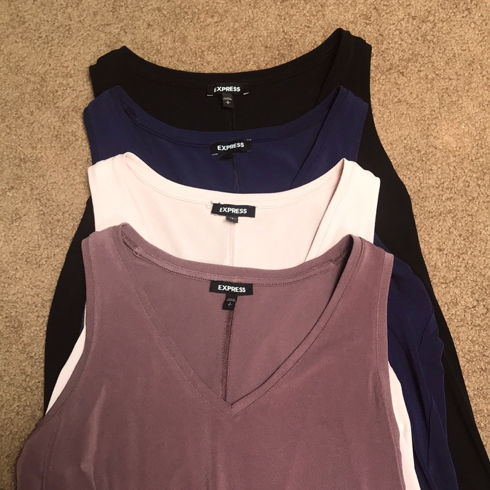 (4) Express Blouse Tanks